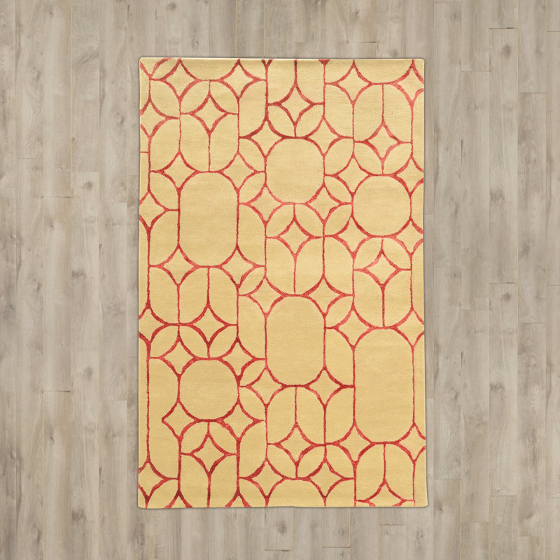 Cheshunt Wool Geometric Indoor Rug, Rectangle 5' x 8'