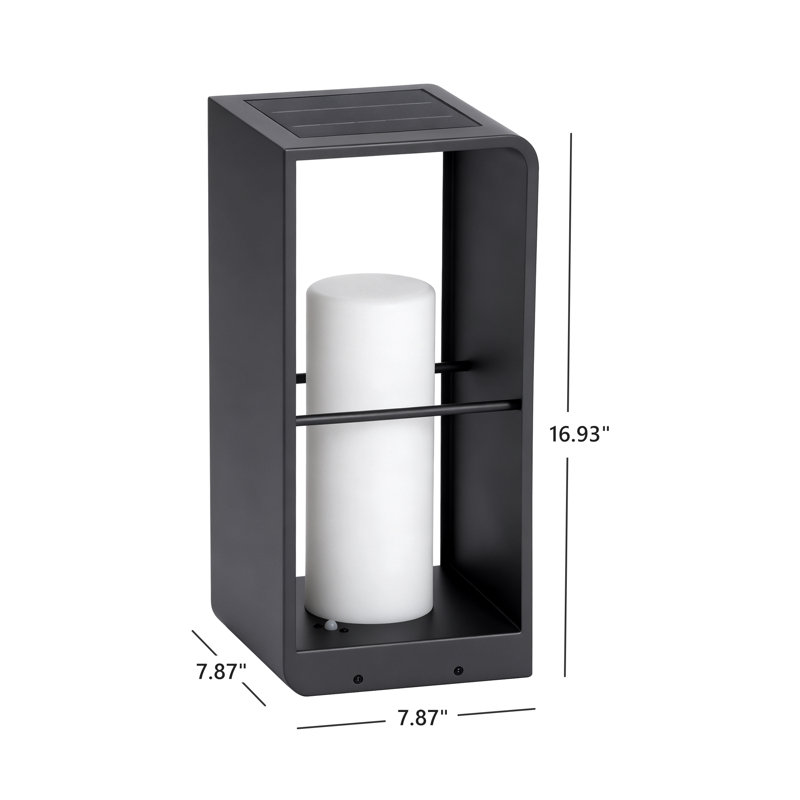 Lampe sur pied moderne avec télécommande, lanternes solaires d'extérieur Dusk to Dawn