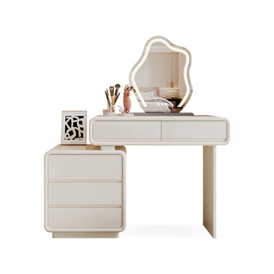 Makeup Vanity with Light mirror,5 drawers