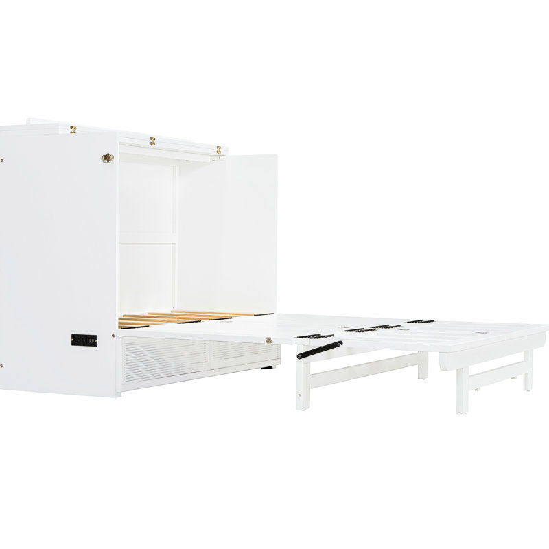 Lit double avec fonction - Élégant, compact, pour tout emplacement, grand tiroir de rangement, chambres d'amis pratiques et pliables