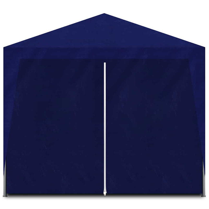 Blue Steel Outdoor Party Tent with Side Panels
