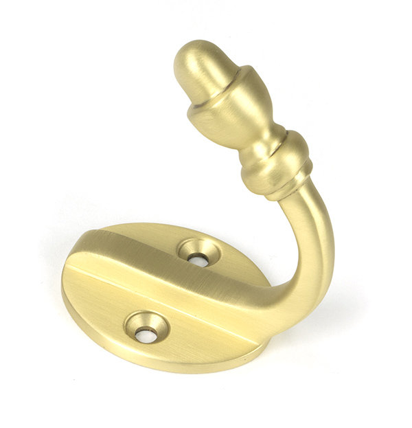 Brass Wall Hook, Satin Brass