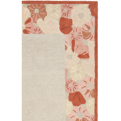 Tapis floral en laine / viscose touffeté à la main Martha Stewart Cayenne