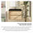 Angela 30-Inch Floating Bathroom Vanity In Grey Oak With Matte Black Quartz Top-97827218