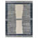 Tapis bleu marine / gris en polypropylène tissé à la machine