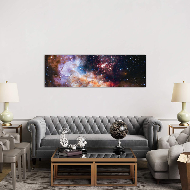 Celestial Illumination - Wrapped Canvas Panoramic Print, 30.48 cm H x 91.44 cm W x 1.91 cm D