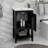 20 Inches Bathroom Vanity With Storage Rack, Open Shelf