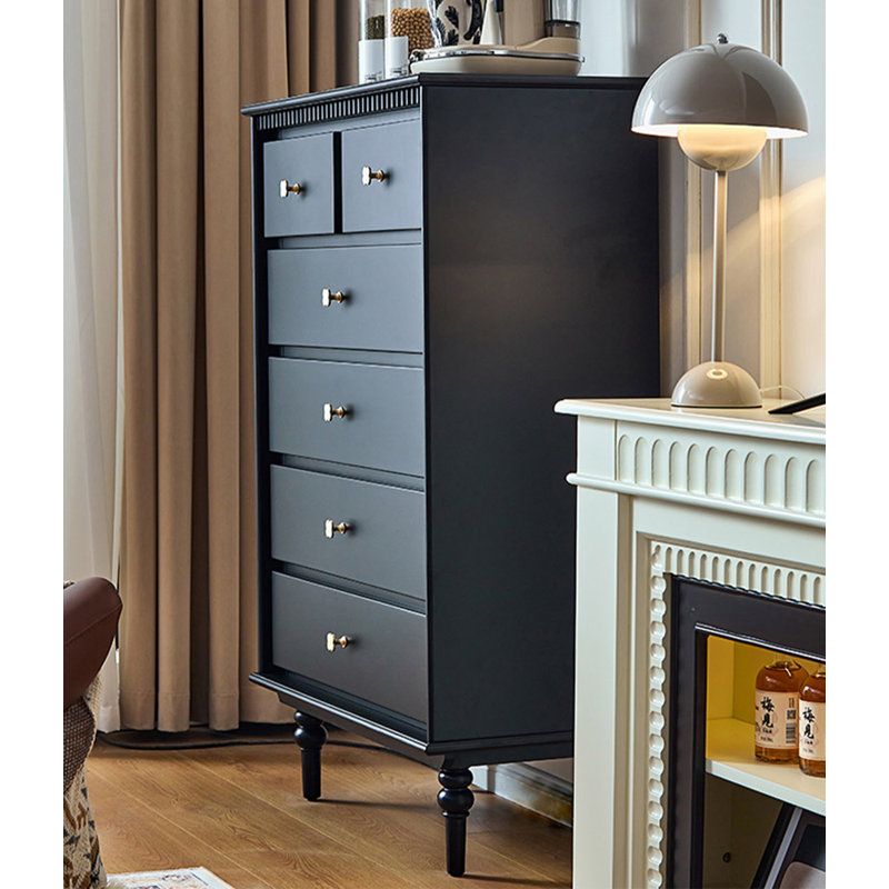 Commode d'appoint multifonctionnelle en bois de hêtre de style français