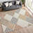 Machine Washable Indoor/Outdoor Chantille ACN2339 Geometric Rug-1124627816