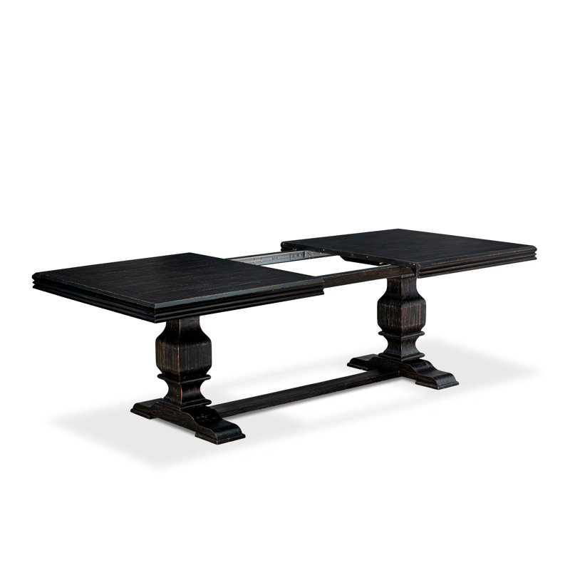 Cet ensemble de cuisine de 5 pièces comprend une table en bois et 4 chaises de cuisine en tissu de lin crème et des pieds noirs avec dossier capitonné - finition noir sablé.