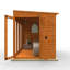 8x6w TigerFlex Shiplap Pent Full Pane Summerhouse
