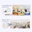  Ventilateur de plafond de 52 pouces avec lumière à intensité variable, télécommande et moteur à courant continu réversible