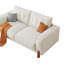 Chenille rembourrée - 2 coussins, coussin épais, 34,81 po Hauteur du canapé moelleux en tissu pour le salon, le bureau, la structure d'appartement, facile à assembler