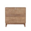 Buffet 31,5 pouces à conception géométrique, armoire décorative avec 2 portes et tablettes réglables