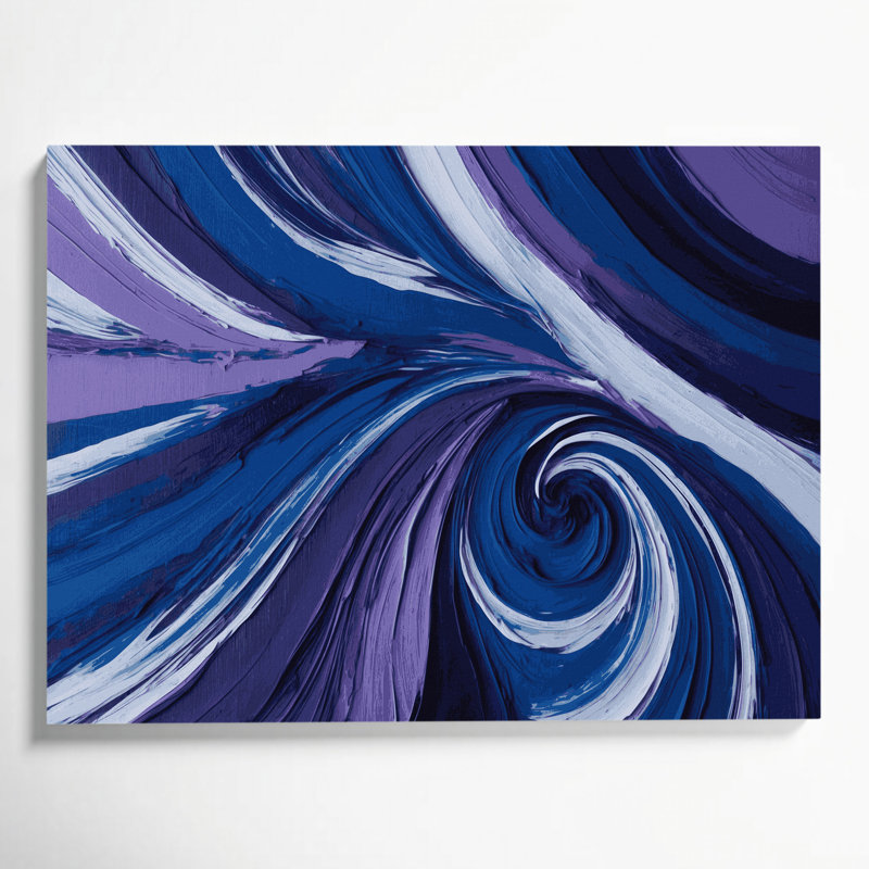 Art mural sur toile Lyrical Abstraction 66, H 11 po x l 14 po