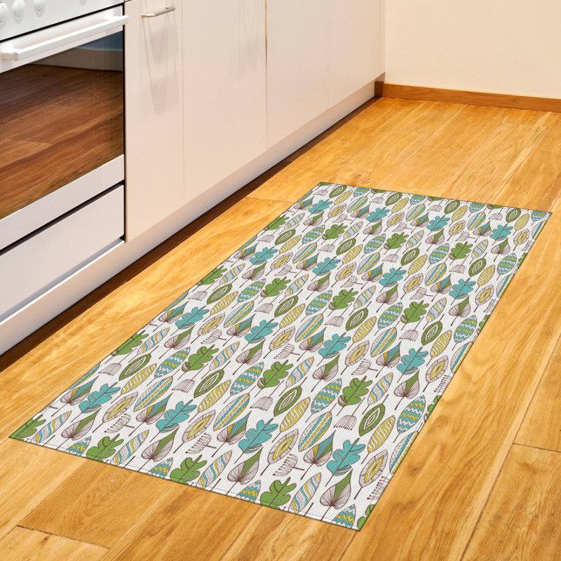 Floral High Density Long Fiber Poly Threads Decorative Area Rug Carpet, Rectangle 2'7" x 5'