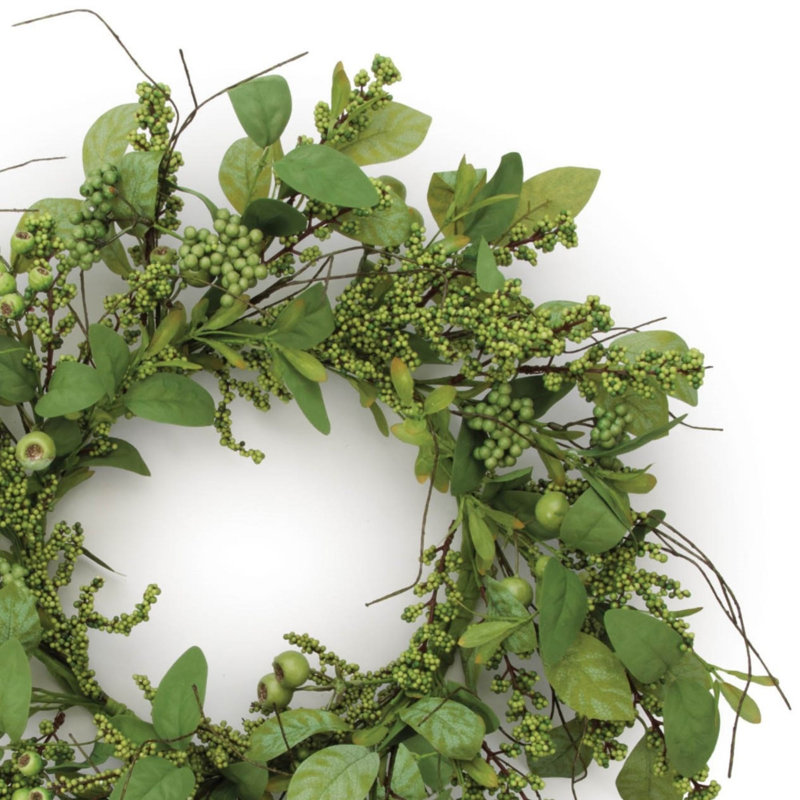 Couronne décorative à baies mixtes 24 pouces