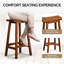 28,7 po Ensemble de 2 tabourets de bar en bois massif-373606144