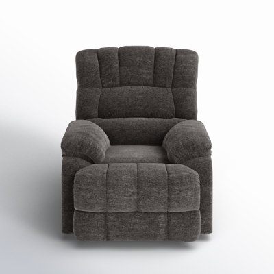 Fauteuil inclinable berçant et pivotant manuel de 39,7 po Breasha