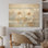 Minimalisme Pansy Radiance Bouquet - Art sur bois de pin naturel
