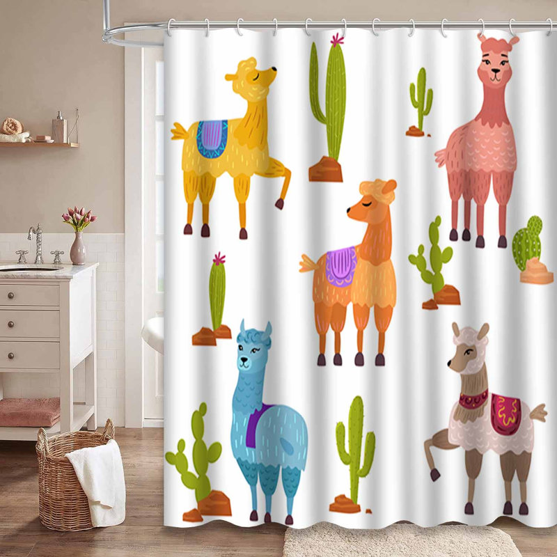 Rideau de douche imperméable avec 12 crochets, L 72 po x l 84 po