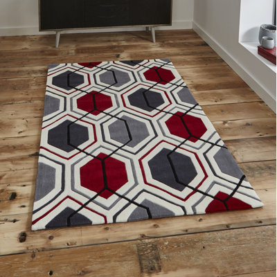 Tiger Geometric Hand Woven Area Rug