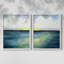 Impression encadrée Sherbet Sunset Diptych I-Premium - prête à être accrochée - aucun clou requis - aucun clou requis-1581790635-1581790636