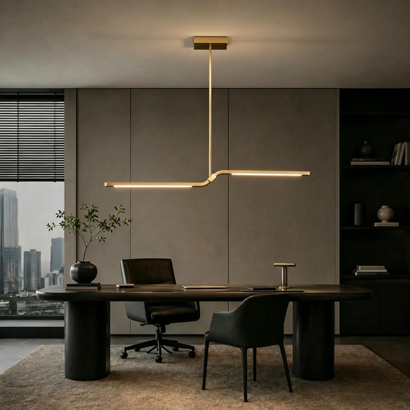 47.24''  Kitchen Island Modern Linear LED Pendant Light