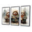 Ours en peluche hivernal en peluche I - art mural de l'ours en peluche-637714596-637714597