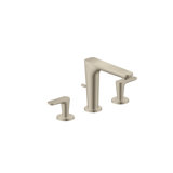 AXOR Citterio C Widespread Faucet 125 With Pop-Up Drain- Cubic Cut, 1.2 GPM