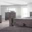 Mobilier de chambre à coucher avec tiroirs en bois naturel à finition naturelle 1 pièce