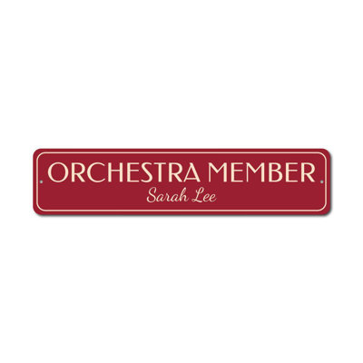 Orchestra Custom Aluminum Sign