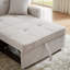 Canapé-lit convertible grand format 81 pouces, très grande causeuse beige-1875022979