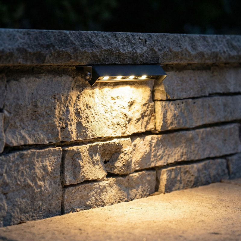LED 7'' W Black Hardscape Light