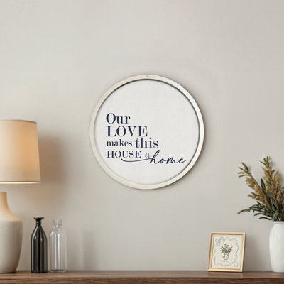 " Our Love Makes This House And Home "