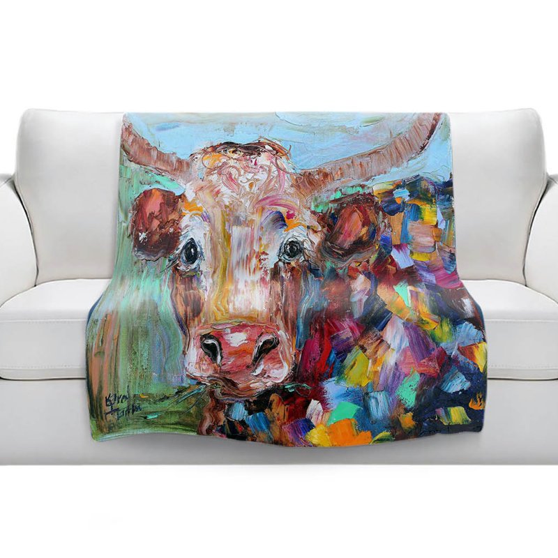Couverture sherpa de longhorn doux, l 51 po x L 60 po
