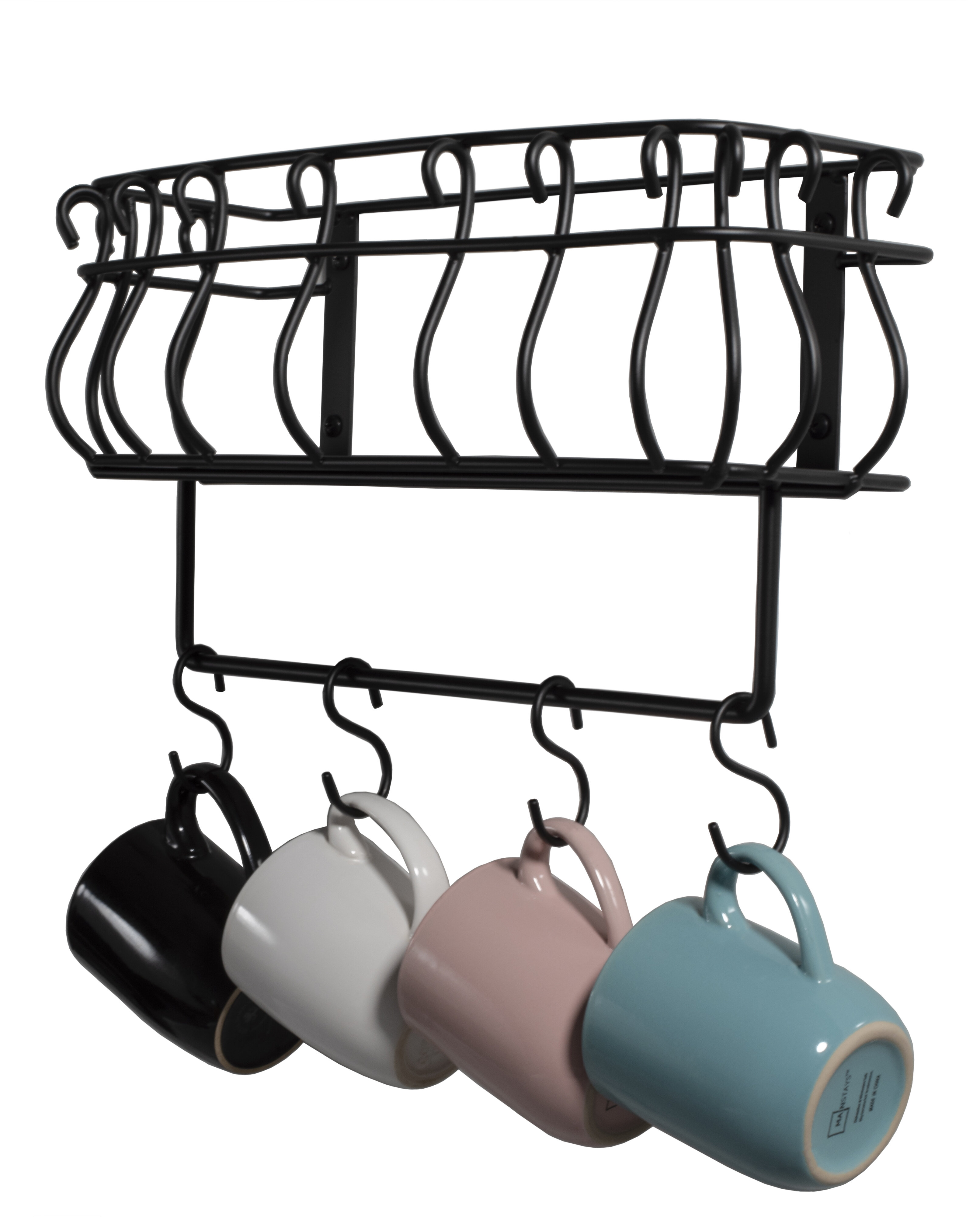 Red Barrel Studio® Metal Rectangle Wall Mounted Pot Rack & Reviews