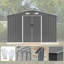 10X8 FT Outdoor Storage Shed,  Metal Foundation & Lockable Doors, Tool Shed For Garden, Patio, Backyard, Lawn
