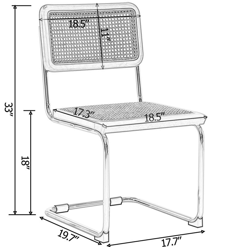 Chaise d'appoint en brun, Noir