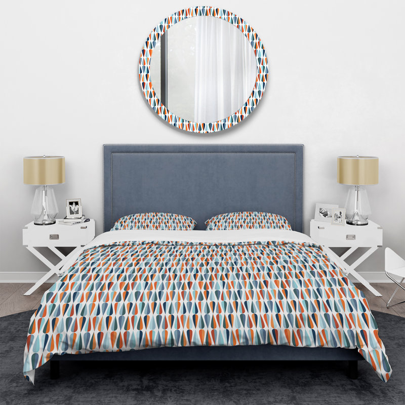 Retro Art Deco - Mid century bedding set - Modern Mid-century Bed cover set, null, null