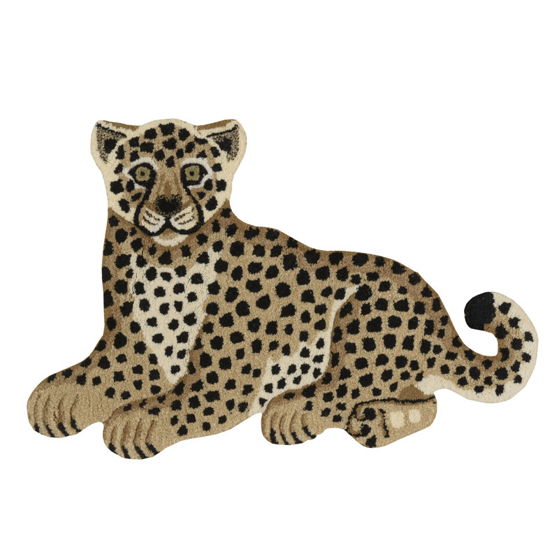 Tapis décoratif doré et noir 2 pi x 3 pi Harjo