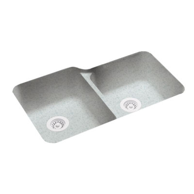 33'' L Double Bowl Solid Surface Kitchen Sink