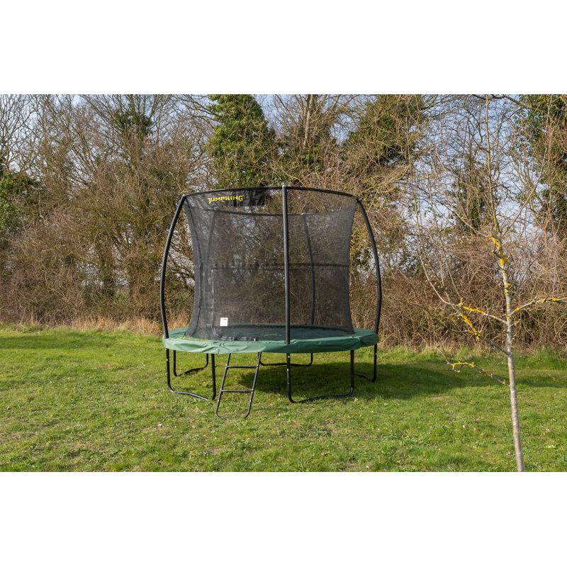 10ft JumpKing JumpPod Deluxe Trampoline with Safety Enclosure and Reverseable Safety Pad