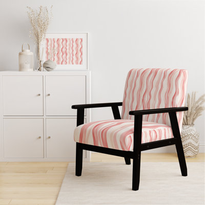 Chaise rembourrée French Country - Fauteuil beige beige Wavy Line