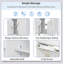 Ensemble de meuble-lavabo 24 po avec lavabo en céramique, conception luxueuse peu encombrante et portes à fermeture en douceur pour les salles de bain modernes