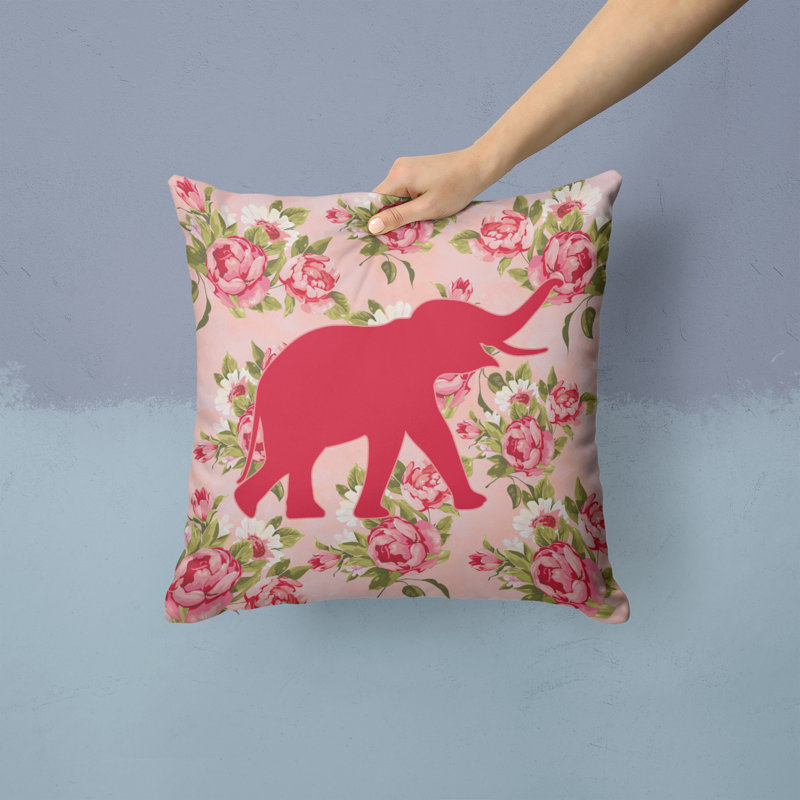  Coussin Elephant Shabby Elegance, Rose