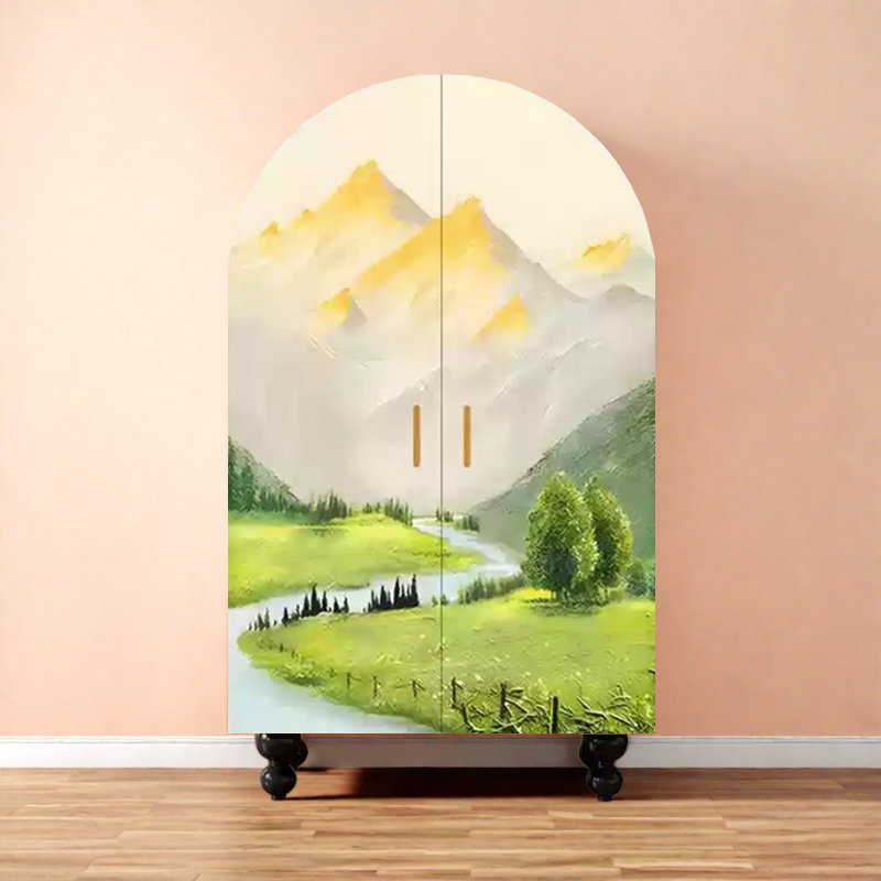 Modern Minimalist Double-Door Wardrobe