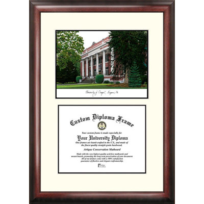 Cadre de diplôme de lithographie à l’universitaires de l’oregon NCAA