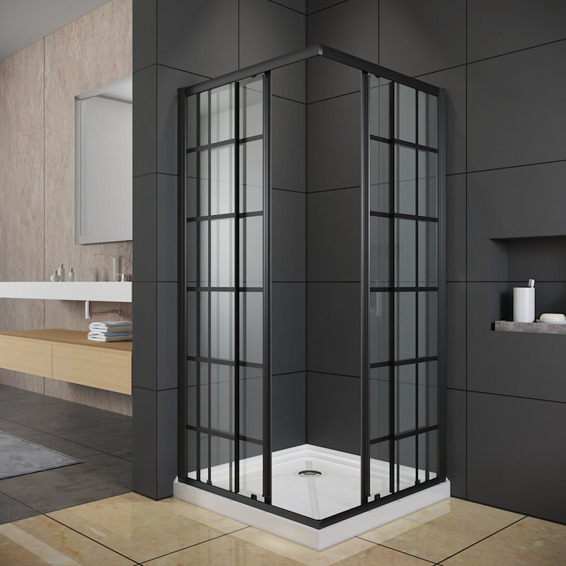 35-36" W X 72" H  Semi-Frameless Shower Door