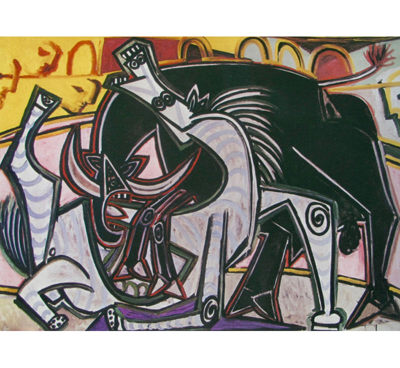 Bullfight, 18" H x 24" W